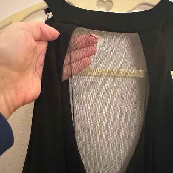 Theia Evening Gown Maxi Black Sleeveless Size 10 - Picture 8 of 10